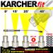 Karcher 2017-on Easy!Lock Easy!Force HDS High Pressure Nozzle Set 0 15 25 40