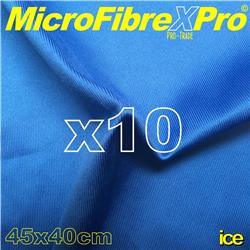 10 PACK MICROFIBRE WINDOW GLASS MIRROR SCRIM CLOTHS 40 x 45cms