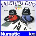 Numatic Car Valeting Equipment Duo Machine Package CT 370-2 Carpet Upholstery Extraction Cleaner & NRV 200-22 Vacuum Cleaner