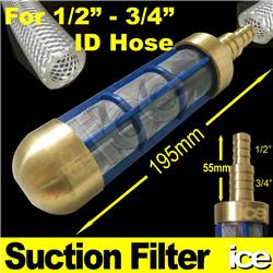 Heavy Duty Pressure Washer Brass Weighted Suction Water Intake Inlet Filter Strainer for 1/2