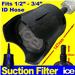 Heavy Duty Pressure Washer Foot Weighted Suction Water Inlet Intake Filter for 1/2