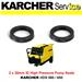 2 x Genuine High Pressure Pump Seals Karcher HDS 580 650