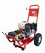 ICE-PW150/13 Honda GX200 6.5HP 1450 RPM Gearbox Trolley Mounted Petrol Pressure Washer Interpump 150 Bar x 13 L/min