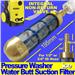 Heavy Duty Pressure Washer Brass Weighted Suction Inlet Intake Water Filter Strainer c/w Non-Return Valve for 1/2