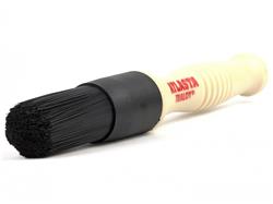Alloy Wheel Cleaning Detailing Brush - Black Bristle Plastic Handle
