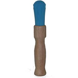 Alloy Wheel Cleaning Detailing Brush - Blue Bristle Wood Handle