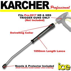 Karcher 1050mm HDS Steam Cleaner Swivel Lance Nozzle & Retainer / Protector