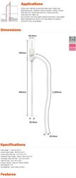 24 x 200 Litre Drum Barrel Diesel Oil Fuel TFR Chemical Detergent Syphon Pump
