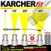 Karcher 2017-on Easy!Lock Easy!Force HDS High Pressure Nozzle Set 0� 15� 25� 40�